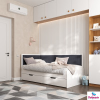 Ліжко BROOKLYN Graphite