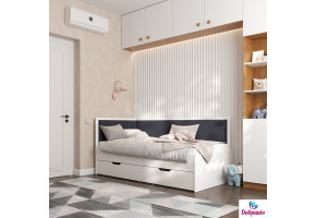 Ліжко BROOKLYN Graphite 373898