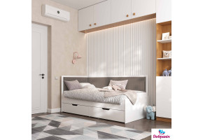 Ліжко BROOKLYN Latte 374017