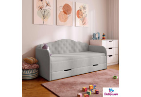 Ліжко Melisa Cool grey 274201