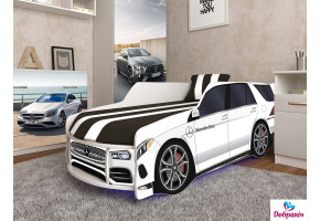 Ліжко-автомобіль Mercedes Білий PREMIUM  P006 376427