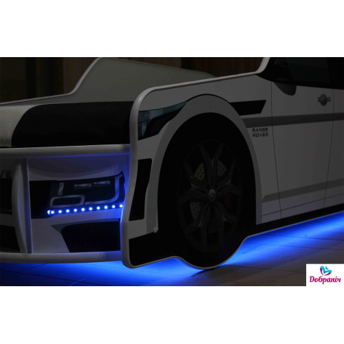 Ліжко-автомобіль Mercedes Білий PREMIUM P006376429