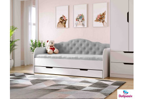 Ліжко Sofia Light Grey 370065