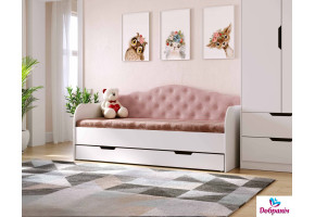 Ліжко Sofia Light Pink 370176