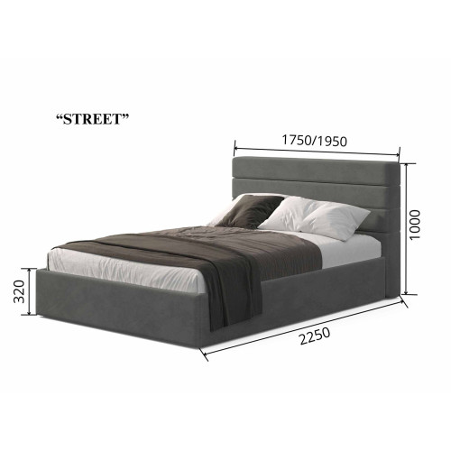 Ліжко двоспальне Street369530
