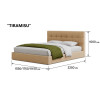 Ліжко двоспальне Tiramisu369500