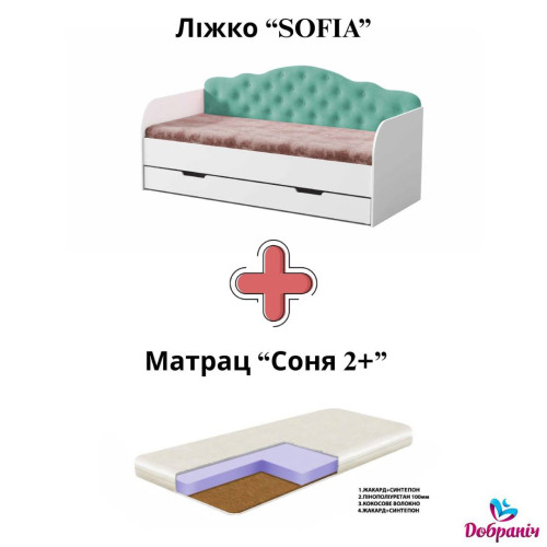 Ліжко Sofia Torqupise370001