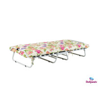 Ліжко-розкладачка на ламелях d25 мм (бязь, квіти)