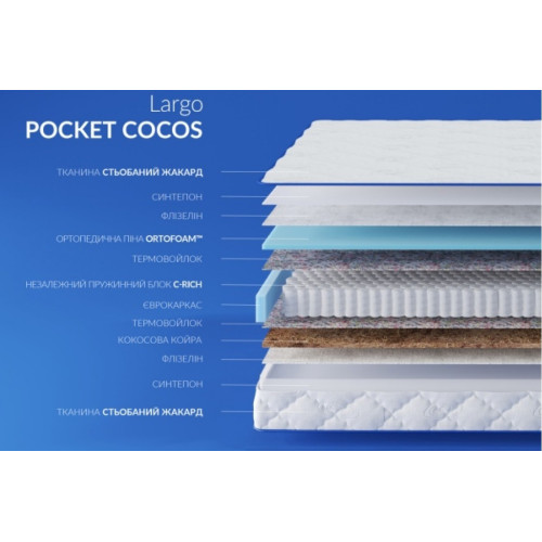 Матрац Largo Pocket Cocos156291