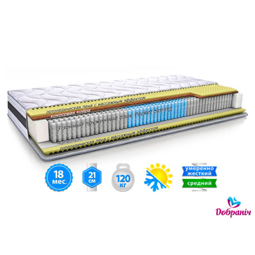 Матрац Престиж зима-літо 3D Pocket Spring