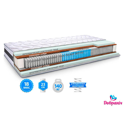 Матрац Престиж кокос XXL 3D Pocket Spring